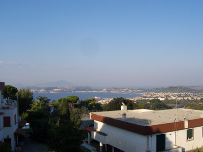 Mt. Vesuvius in the distance